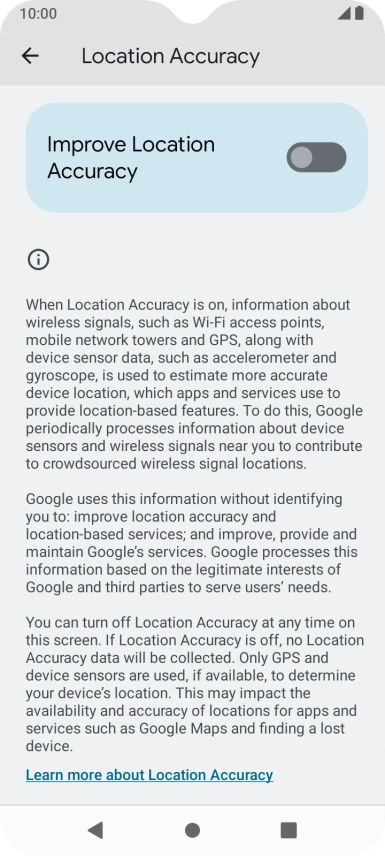 If you press the indicator next to 