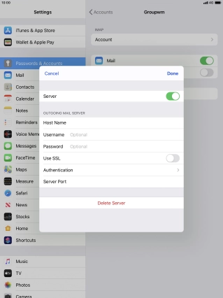 Press Authentication.