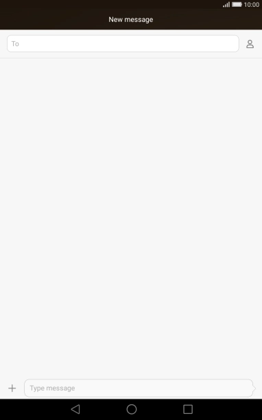 Press the search field and key in the first letters of the recipient's name.