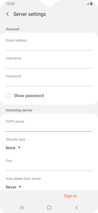 Press the drop down list below 