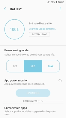 Press the Home key to return to the home screen.