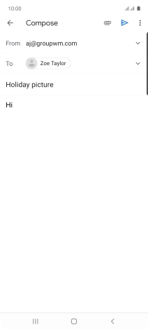 Press the attachment icon.