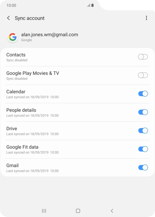 Press the indicator next to Press the indicator next to
