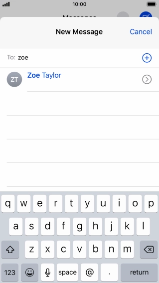 Press the required contact.