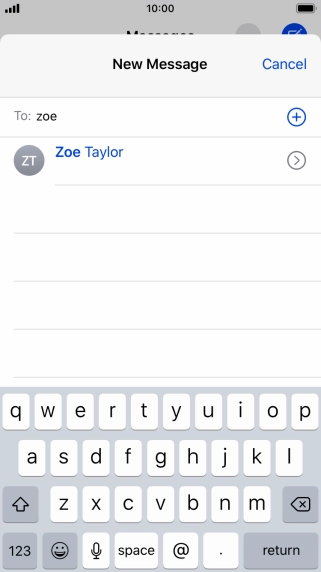Press the required contact.