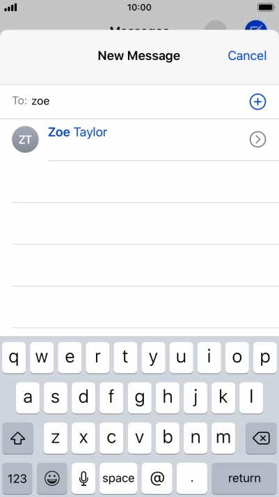 Press the required contact.