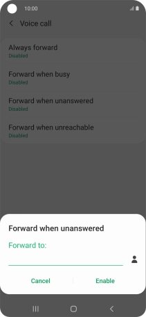 Key in +61414121121 and press Enable.