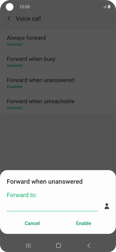 Key in +61414121121 and press Enable.