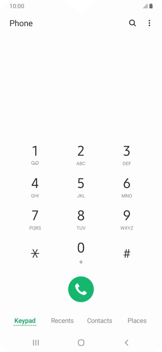 Press the menu icon. Press the menu icon.