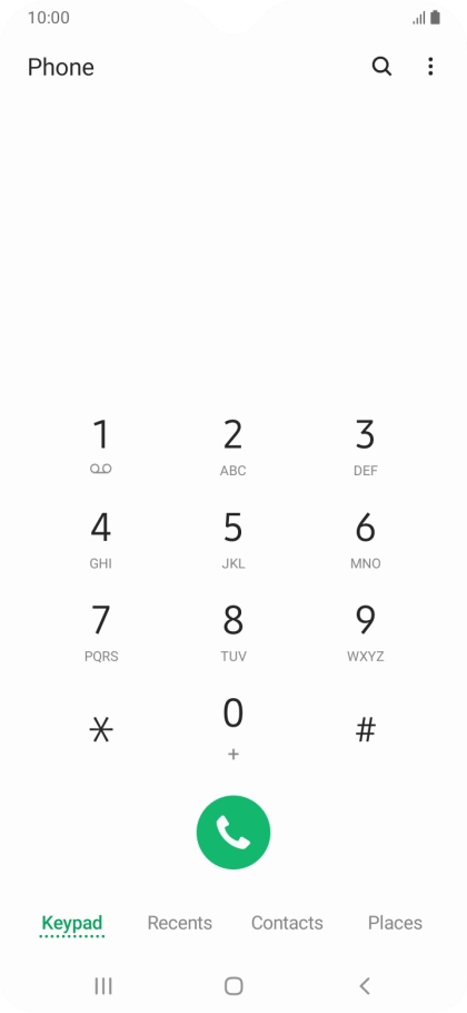 Press the menu icon. Press the menu icon.