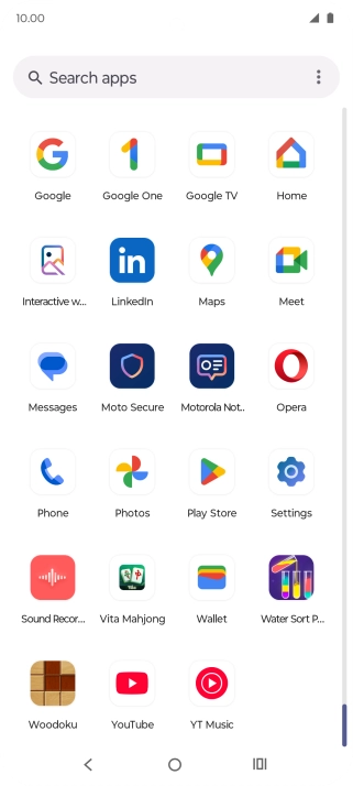 Press Photos and go to the required folder.