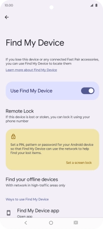Press the Home key to return to the home screen.