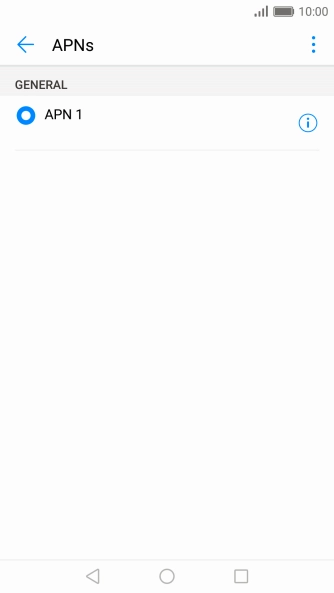 Press the menu icon.
