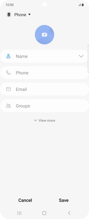 Press the address book drop down list. Press the address book drop down list.