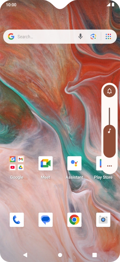Press the audio icon.