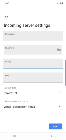 Press the field below 