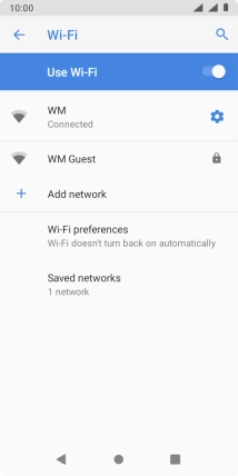Press the Home key to return to the home screen.