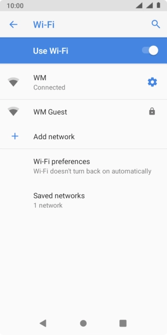 Press the Home key to return to the home screen.