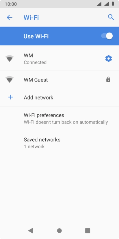 Press the Home key to return to the home screen.