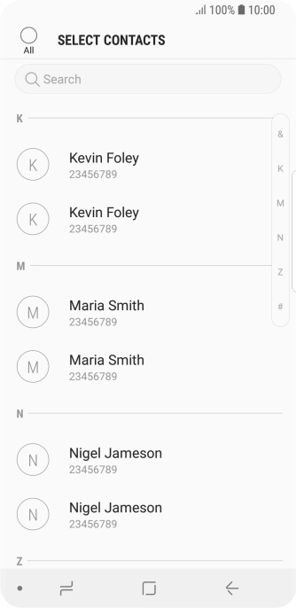 Press the field above 