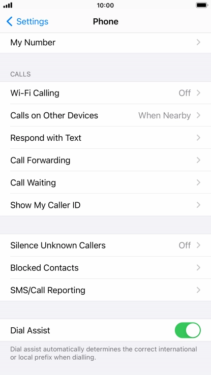 Press Silence Unknown Callers.