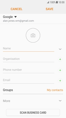 Press the address book drop down list.