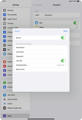 Press Authentication.
