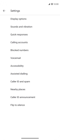 Press Calling accounts.