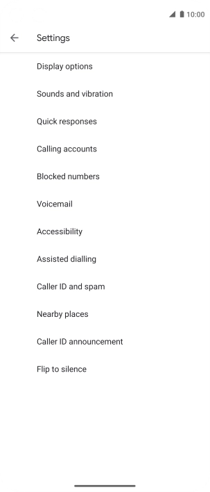 Press Calling accounts.