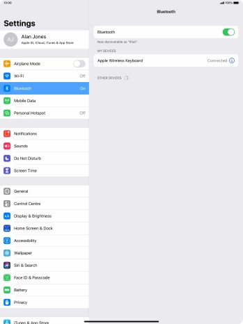 Slide your finger upwards starting from the bottom of the screen to return to the home screen.