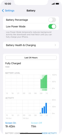 Slide your finger upwards starting from the bottom of the screen to return to the home screen.