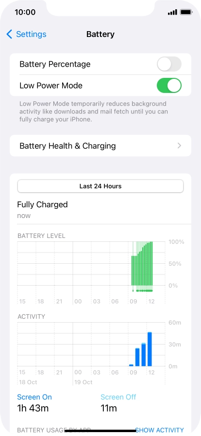 Slide your finger upwards starting from the bottom of the screen to return to the home screen.