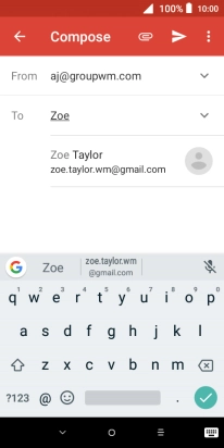 Press the required contact.