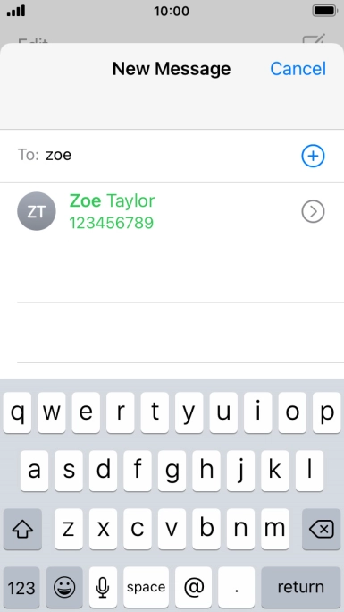 Press the required contact.