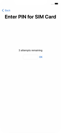 If your SIM is locked, key in your PIN and press OK.