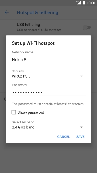 Press the field below 