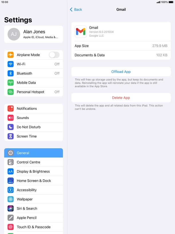 Press Offload App. Press Offload App.