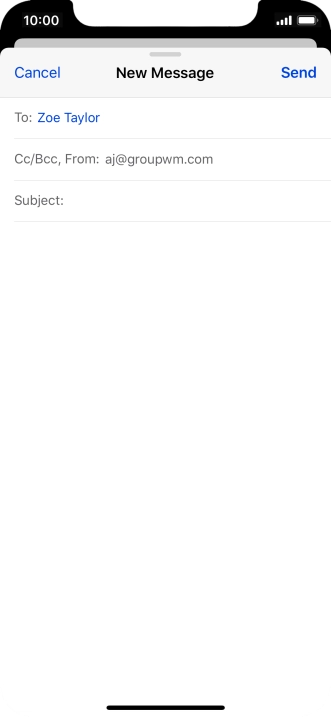 Press the field next to 