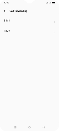 Press the name of the SIM.