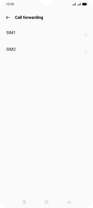 Press the name of the SIM.