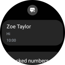 Press the required text message to read it. Press the required text message to read it.
