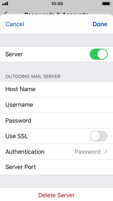 Press Authentication.
