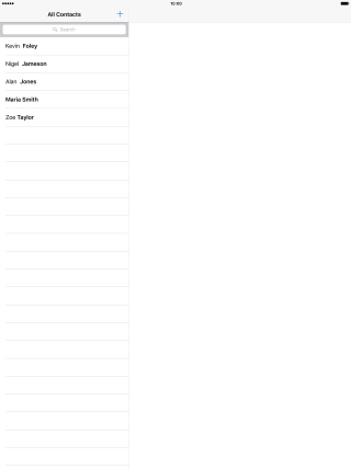 Press the new contact icon. Press the new contact icon.