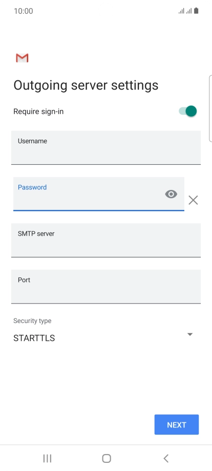 Press the field below 