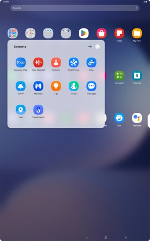 Open a supported app, e.g. Messages.