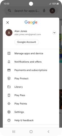 Press Manage apps and device.