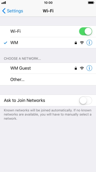 Press the Home key to return to the home screen.