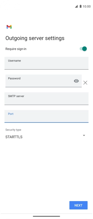 Press the drop down list below 
