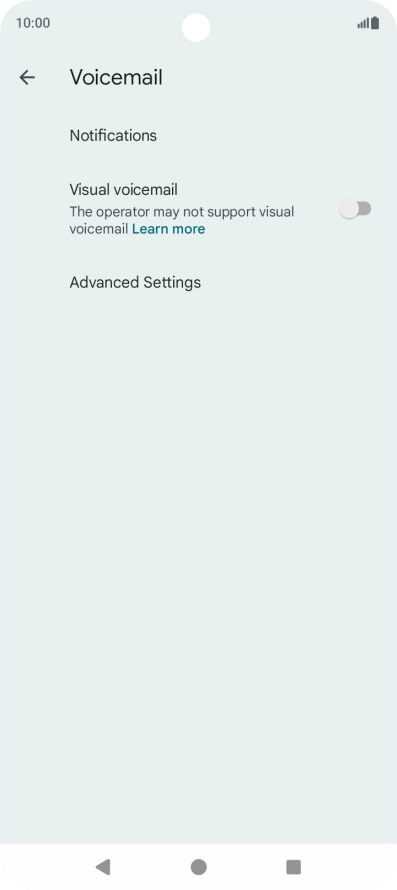 Press Advanced Settings.