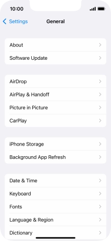 Press Software Update. If a new software version is available, it's displayed. Follow the instructions on the screen to update the phone software.